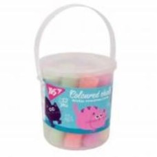 Мел цветной Kittecon 12 шт. JUMBO в ведре YES