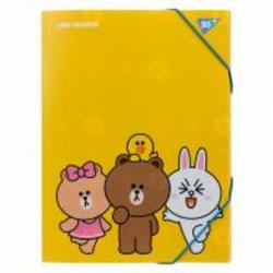 Папка на резинке A4 Line Friends YES