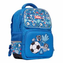 Ранец полукаркасный 1 вересня Trendy S-105 Football синій