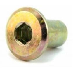 Мебельная гайка Эриксона плоская головка М6/15x15 100 шт. snapt 41223