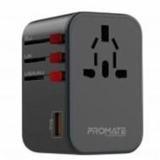 Сетевой адаптер Promate TripMate-GaN65 black (tripmate-gan65.black)
