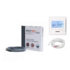 Нагревательный кабель GrayHot 15, 1725 Вт, 115 м + Терморегулятор In-Therm програмированый для теплого пола Е51