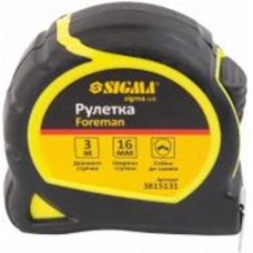 Рулетка Sigma без шнурка для удержания 3815151 5 м x 19 мм