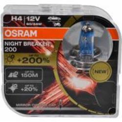 Автолампа галогенная Osram Night Breaker 200 H4 55 Вт 2 шт.(OS 64193NB200-HCB)