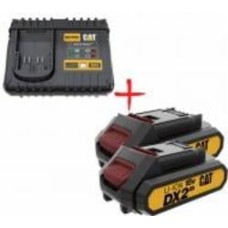 Набор CAT зарядное устройство 18,0V + аккумуляторы 2,0Ah 2 шт 2DXB2-C4