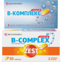 Витамины Zest Б-комплекс Ретард 30 шт./уп.