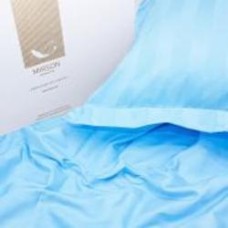 Комплект постельного белья Сатин Valentino 220х240 см голубой MirSon