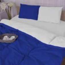 Комплект постельного белья Бязь Pablo Blue (11-2107+19-4150) 160х220 см синий/белый MirSon
