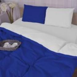 Комплект постельного белья Бязь Pablo Blue (11-2107+19-4150) 160х220 см синий/белый MirSon