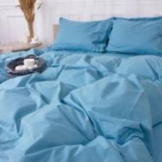 Комплект постельного белья Poplin Line 067 Green wave 220х240 см зелено-синий MirSon