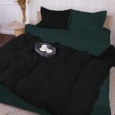 Комплект постельного белья Poplin Line 091+099 Ferdinand 160х220 см черный/зеленый MirSon