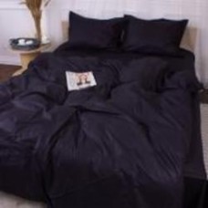Комплект постельного белья Poplin Line 099 Black 160х220 см черный MirSon