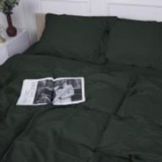 Комплект постельного белья Satin Stripe 30-0017 Green 160х220 см зеленый MirSon