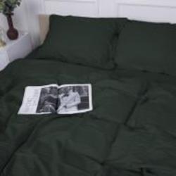Комплект постельного белья Satin Stripe 30-0017 Green 160х220 см зеленый MirSon