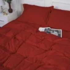 Комплект постельного белья Satin Stripe 30-0018 Red 2х143х210 см красный MirSon