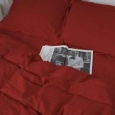 Комплект постельного белья Satin Stripe 30-0018 Red 175х210 см красный MirSon