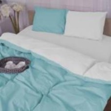 Комплект постельного белья White-Mint 160х220 см белыймятный MirSon