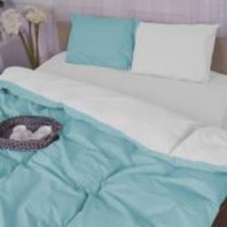 Комплект постельного белья White-Mint 160х220 см белыймятный MirSon
