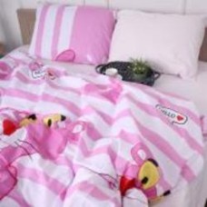 Комплект постельного белья Бязь 17-0110 Pink Pantere 220х240 см мультиколор MirSon