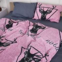 Комплект постельного белья Бязь 17-0516 Noble deers pink 220х240 см мультиколор MirSon