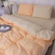 Комплект постельного белья Бязь Nicoletta (12-0712 + 13-1027) 175х210 см бежевый/оранжевый MirSon