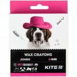 Мел восковый Dogs D12 мм K22-076 8 цветов KITE