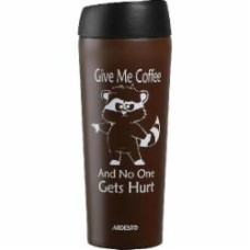 Термочашка Ardesto Coffee Time 450 мл нержавеющая сталь коричневый (AR2645CB)