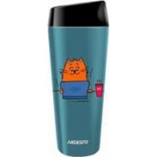 Термочашка Ardesto Coffee time Red Cat 450 мл нержавеющая сталь синий (AR2645CG)