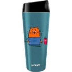 Термочашка Ardesto Coffee time Red Cat 450 мл нержавеющая сталь синий (AR2645CG)