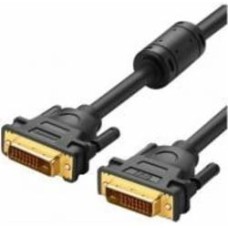Кабель UGREEN DV101 DVI (24+1) Male to Male Cable Gold Plated 2 м черный (11604)