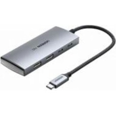 USB-хаб UGREEN CM480 USB-C to 2×USB 3.2+2×USB-C Adapter 10G (30758)