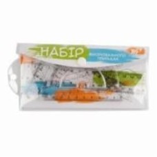 Набор линеек 4 предмета (линейка 15 см в ПВХ-чехле) YES