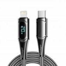 Кабель Essager LED Digital Display PD 20W Fast Charging 1 м черный (EXCTL-YD01)
