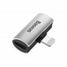Адаптер BASEUS iP Male to Dual iP Female Adapter L46 Silver/Black серебряный (CAL46-S1)
