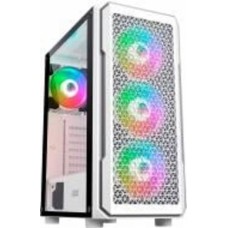 Корпус 2E Hexagon Tempered Glass без БП (2E-G338W) white Корпус 2E Hexagon Tempered Glass без БП (2E-G338W) white