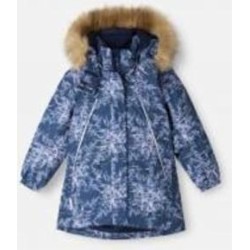 Куртка для девочек Reima светоотражающая Reimatec Silda р.104 синий 5100126A-6983