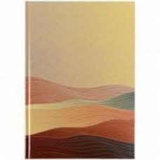Книга для записей Axent А4 Waves 96 лист. клетка бронзовая 8422-563-A
