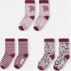 Комплект носков для девочек Reima 5300132A-4585 р. 34-37 розовый Комплект носков для девочек Reima 5300132A-4585 р. 34-37 розовый