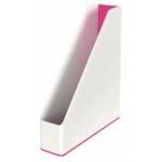 Лоток для бумаг вертикальный WOW Duo Colour розовый металлик 5362-10-23 Leitz