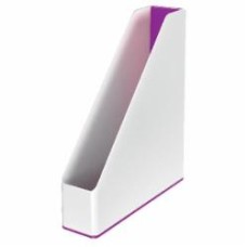 Лоток для бумаг вертикальный WOW Duo Colour фиолетовый металлик 5362-10-62 Leitz