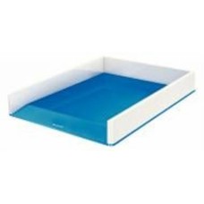 Лоток для бумаг горизонтальний WOW Duo Colour синий металлик 5361-10-36 Leitz