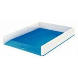 Лоток для бумаг горизонтальний WOW Duo Colour синий металлик 5361-10-36 Leitz