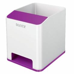 Подставка для ручек WOW квадратная фиолетовый металлик 5363-10-62 Leitz
