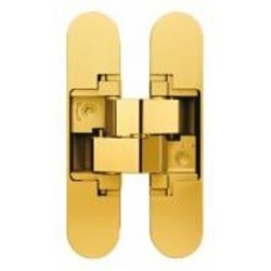 Петля Anselmi AN 150 3D (20 кг) врезная 110x24 полированная латунь универсальная 1 шт.