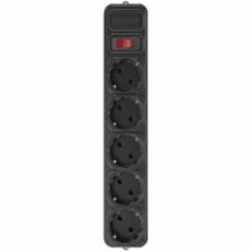 Сетевой фильтр Maxxter с заземлением 5 гн. черный 4,5 м SPM5-G-15B