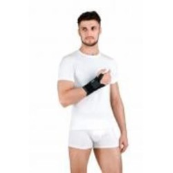 Ортез лучезапястный с металлической шиной универсальный правый Алком 4069 р. 2 черный Ортез лучезапястный с металлической шиной универсальный правый Алком 4069 р. 2 черный