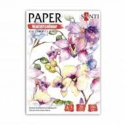 Бумага для акварели Flowers Paper Watercolor Collection 20 лист. 200 г/м² Santi