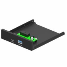 USB-хаб Gembird передняя панель ПК 3.5'', USB3.1 Type-A+Type-C