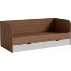 Кровать-тапчан Luxe Studio Junior 90x200 см белое дерево/дуб