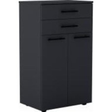 Тумба для обуви Luxe Studio Luna 600x1030x400 мм антрацит (МЛ000125966М)